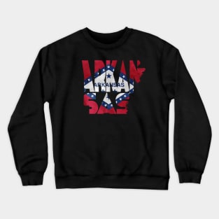 Arkansas Typo Map Crewneck Sweatshirt